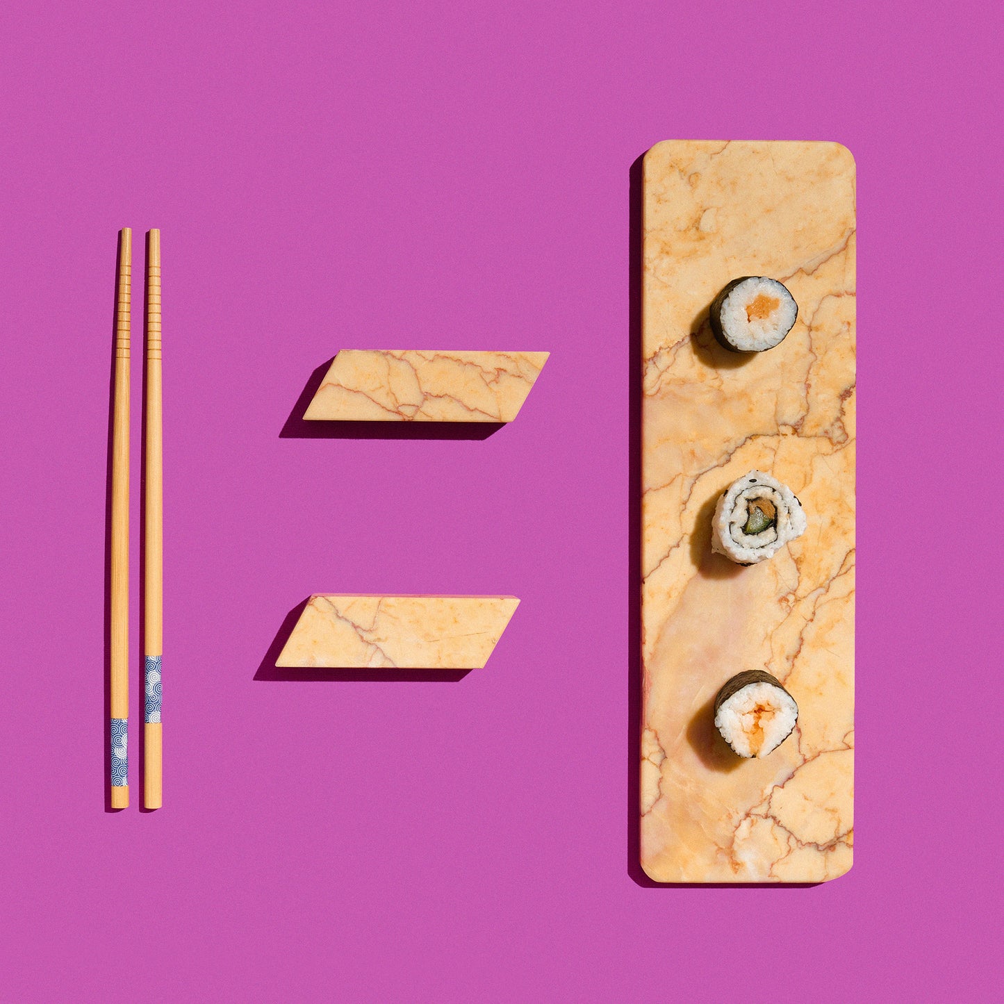 Sushi Set in Marmo Giallo