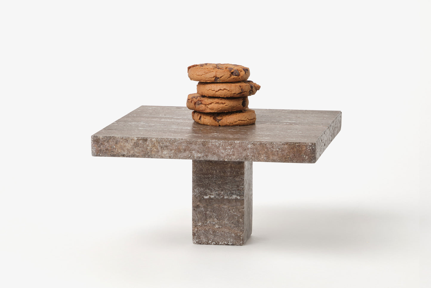 Alzatina per Dolci in Travertino Titanium | Cake stand in Titanium Travertine