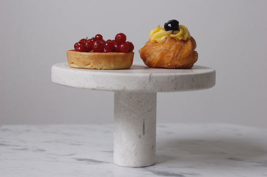 Alzatina per Dolci in marmo Albaperla | Cake Stand in Albaperla marble
