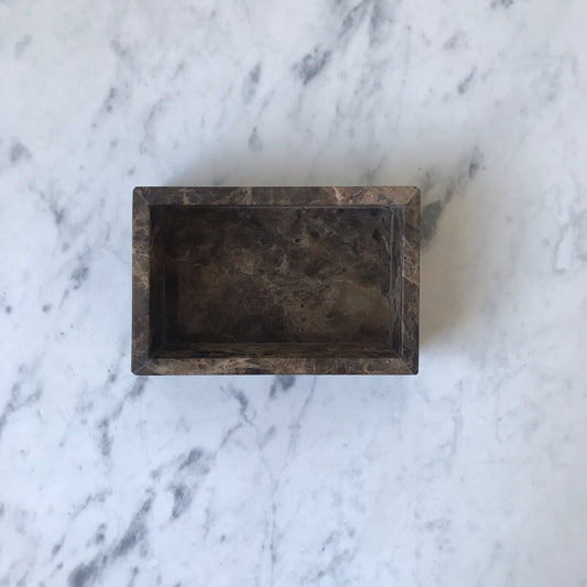 Vassoio Rettangolare Piccolo in Emperador