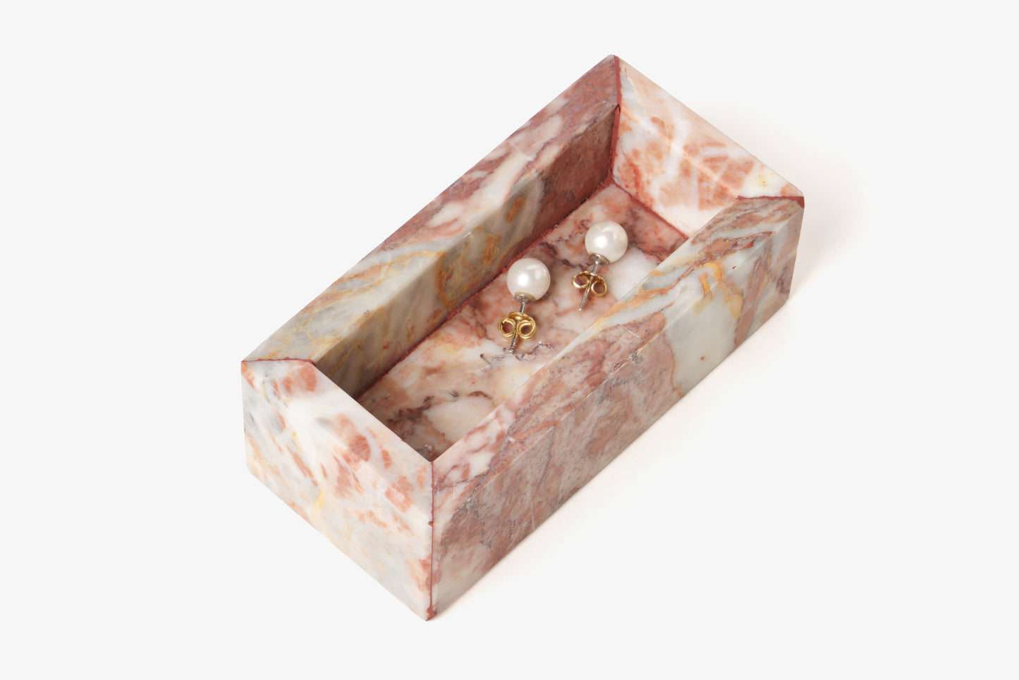 Portagioie in Marmo Verde Guatemala, Dark Emperador, Travertino, Carrara, Rosalba