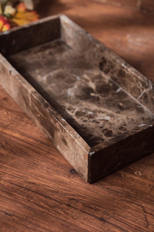 Svuotatasche in Marmo Marrone