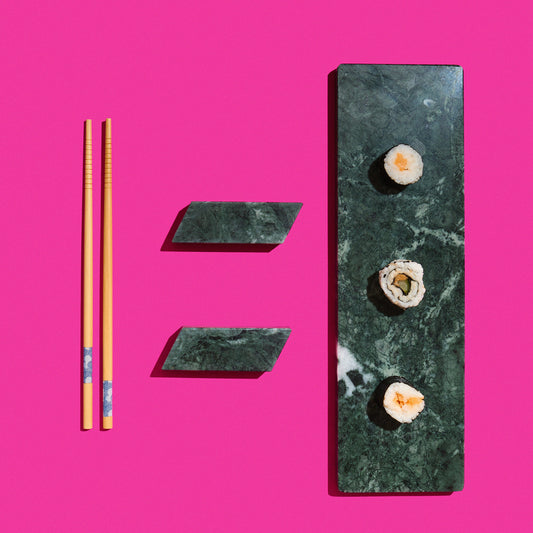 Sushi Set in Marmo Verde