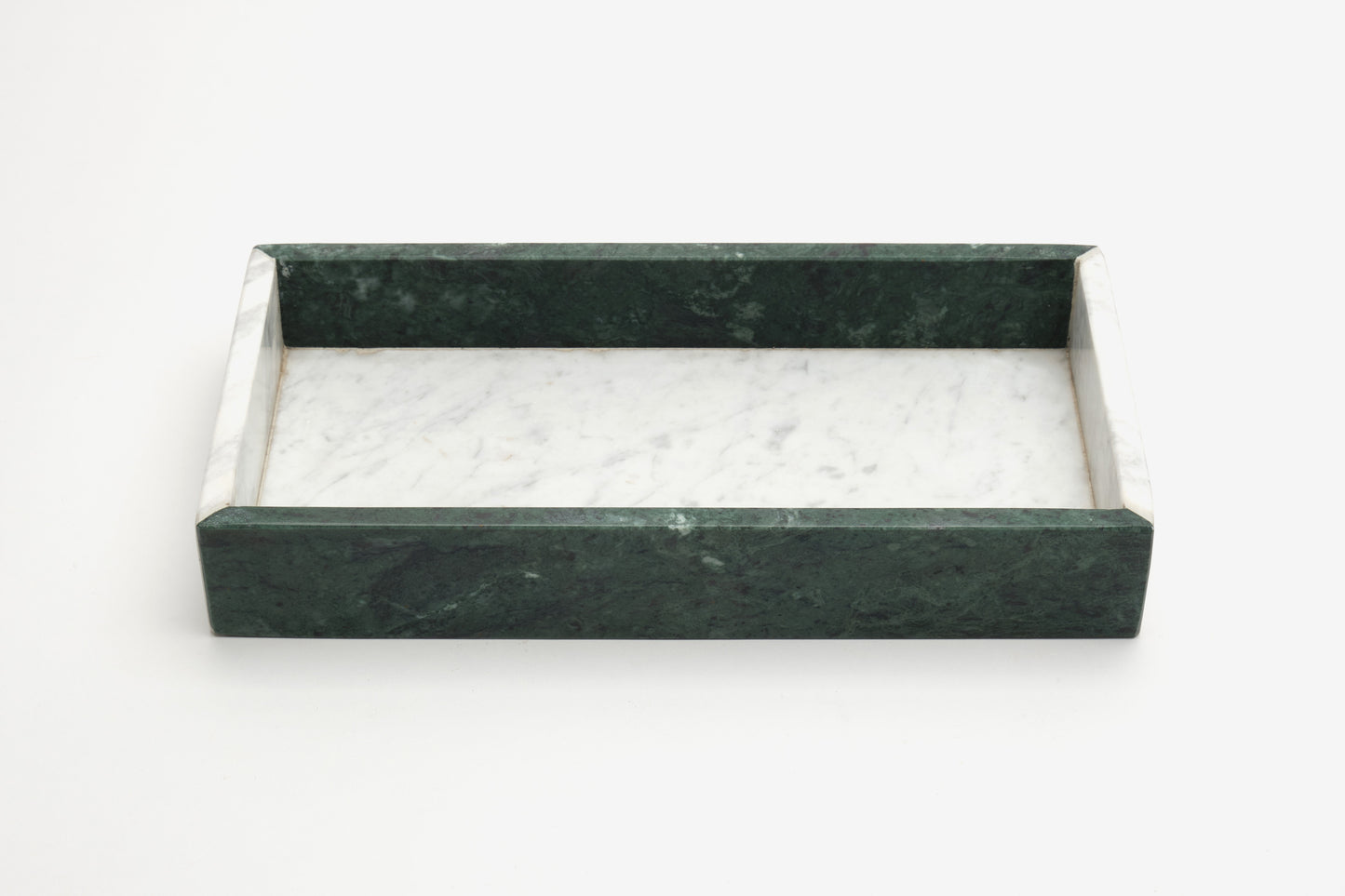 Svuotatasche Bicolour Marmo Carrara e Verde Alpi