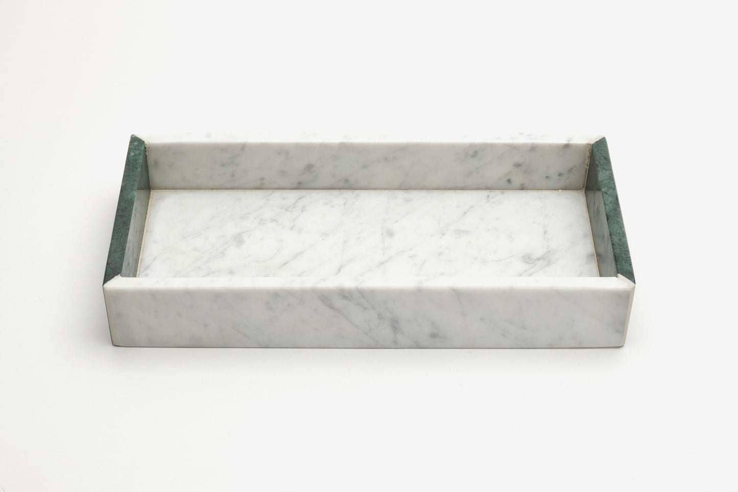 Svuotatasche Bicolour Marmo Carrara e Verde Alpi
