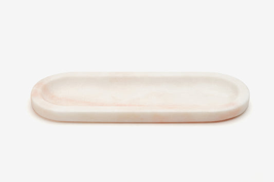 Vassoio Ovale in marmo Rosa Portogallo - Oval Pink marble tray