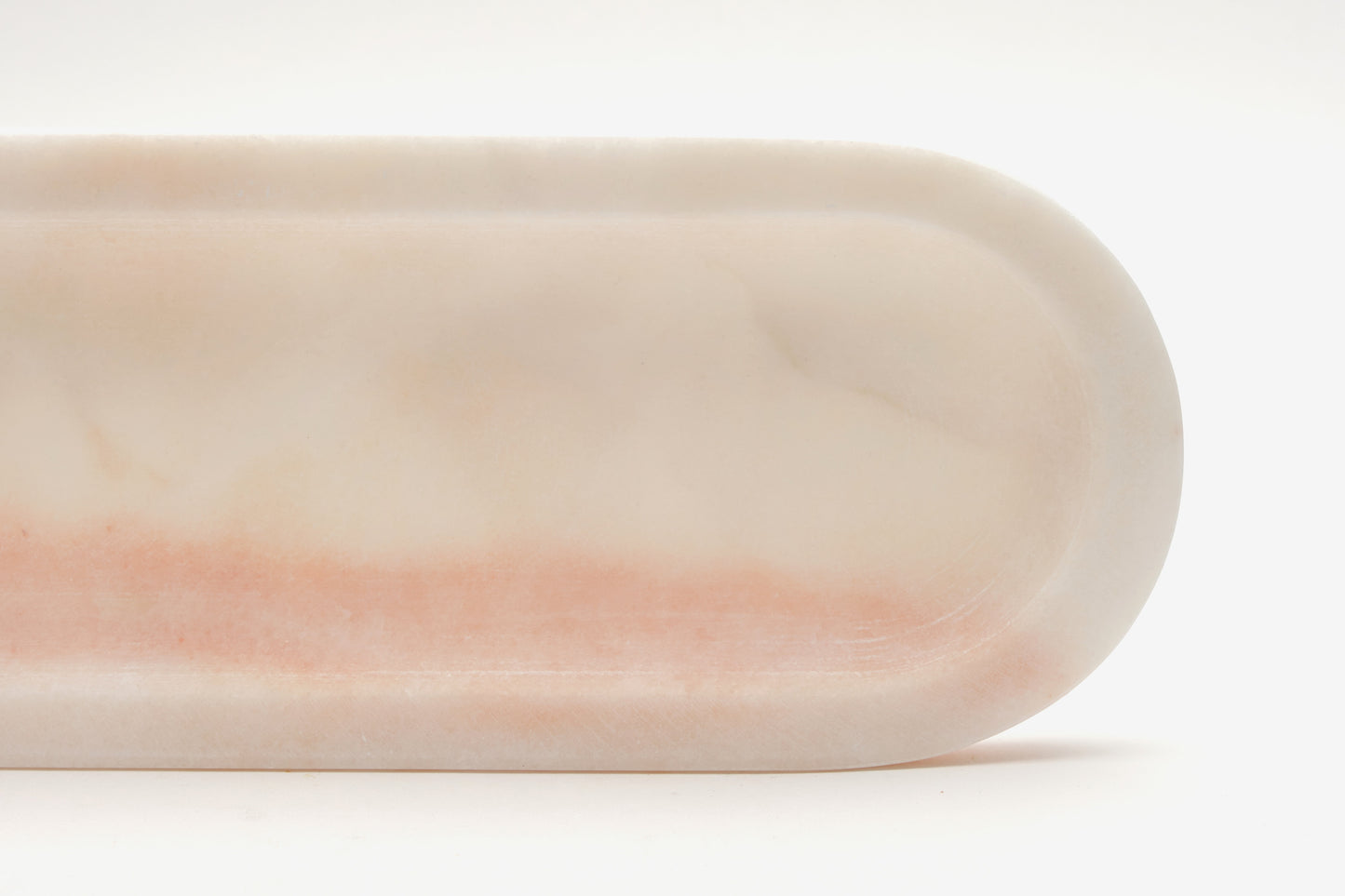 Vassoio Ovale in marmo Rosa Portogallo - Oval Pink marble tray